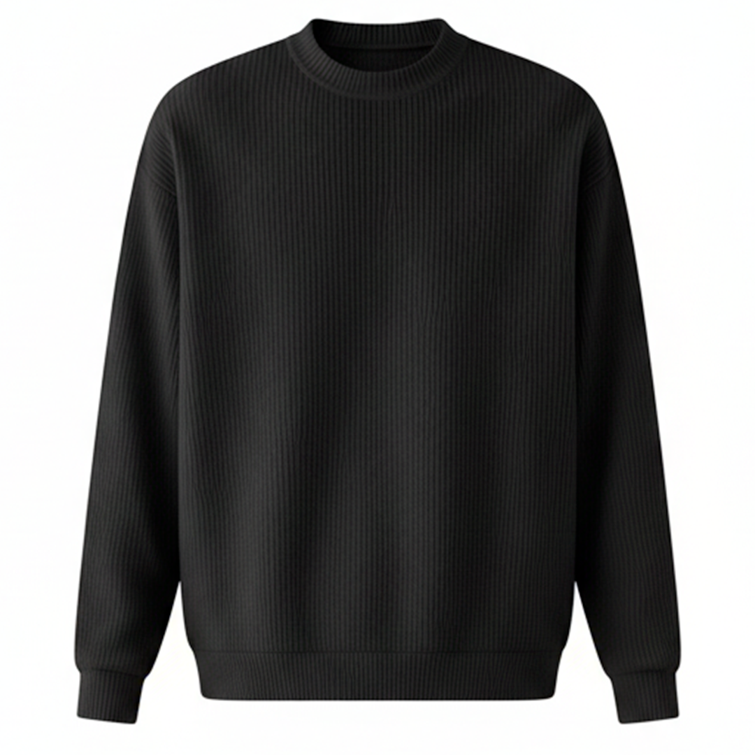 Ribbed Crewneck Sweater