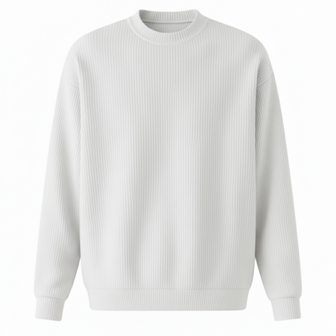 Ribbed Crewneck Sweater