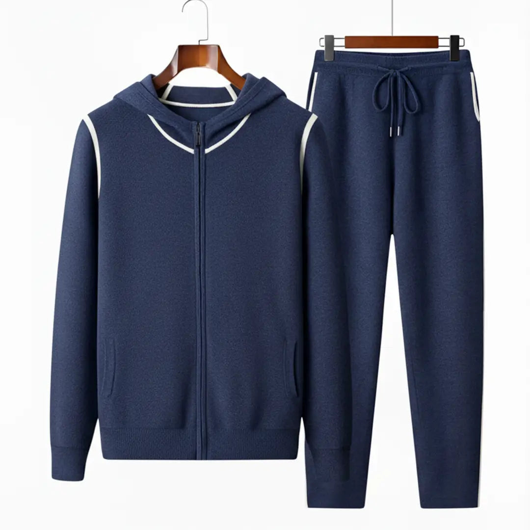 Pure Cashmere Tracksuit Ensemble