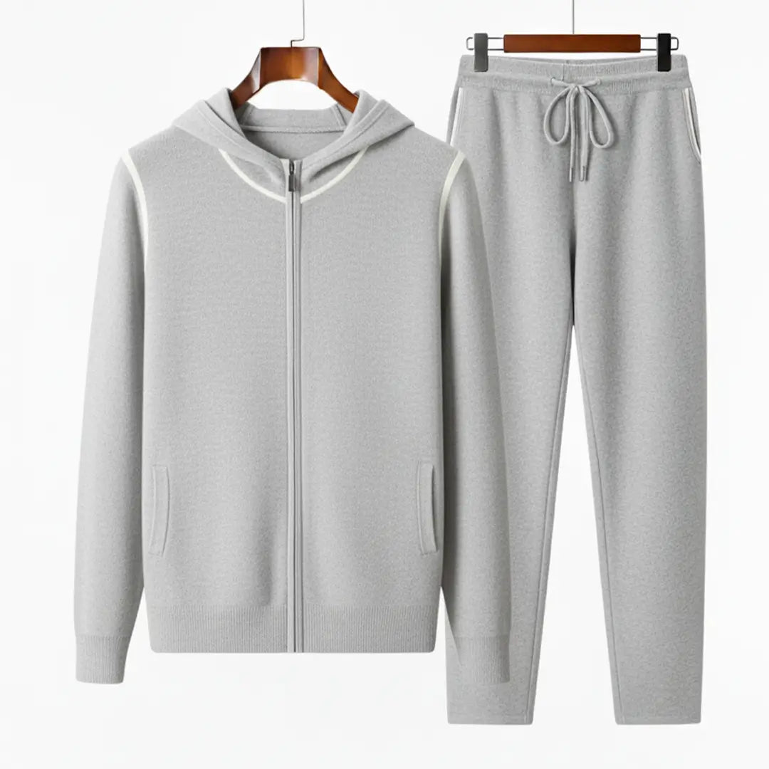 Pure Cashmere Tracksuit Ensemble