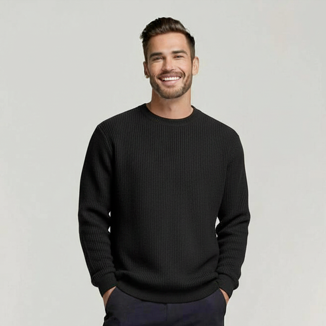 Ribbed Crewneck Sweater